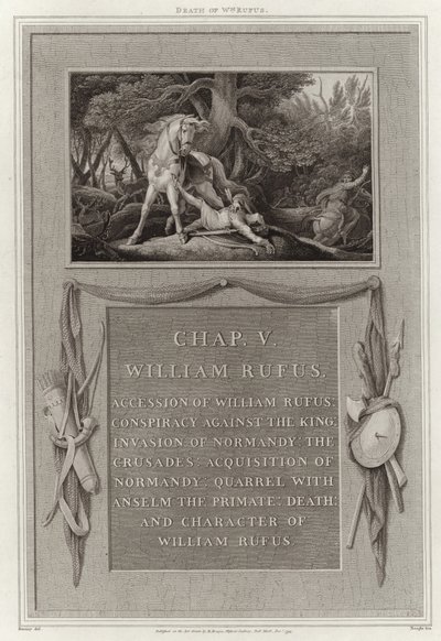 Mort de Guillaume le Roux - English School