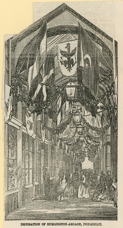 Décoration de Burlington Arcade - English School