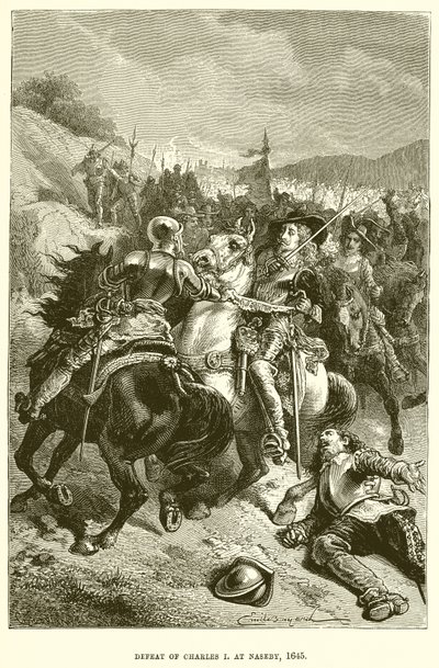 Défaite de Charles Ier à Naseby, 1645 - English School