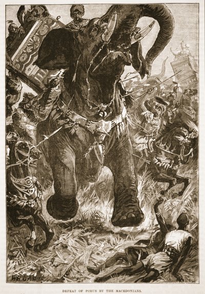 Défaite de Porus par les Macédoniens - English School