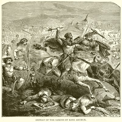 Défaite des Saxons par le roi Arthur - English School