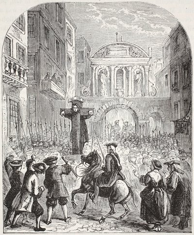 Defoe au pilori à Temple Bar - English School