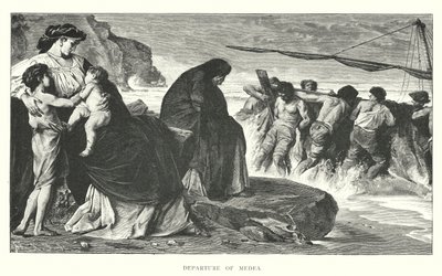 Départ de Médée (gravure) - English School