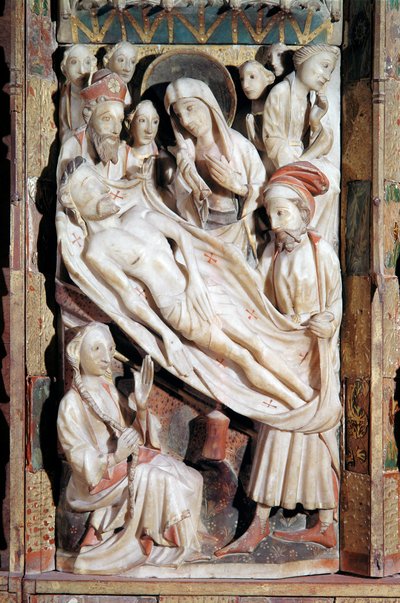 Déposition, Polyptyque de la passion (relief en albâtre) - English School