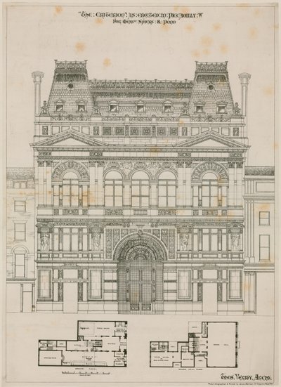 Conception du Criterion Theatre, Londres - English School