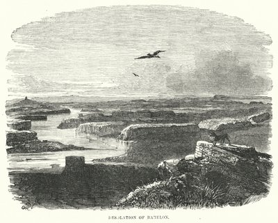 Désolation de Babylone (gravure) - English School