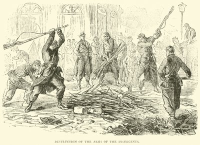 Destruction des armes des insurgés, avril 1871 - English School