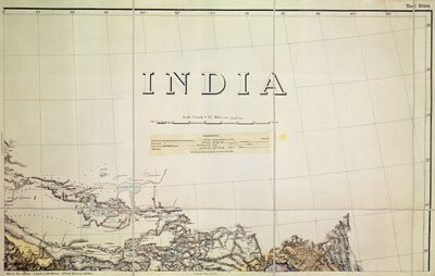 (détail) Carte de la frontière Inde-Tibet - English School