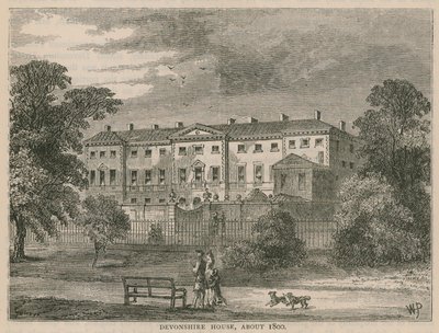 Devonshire House, Londres, vers 1800 - English School