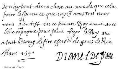 Diane de France - English School