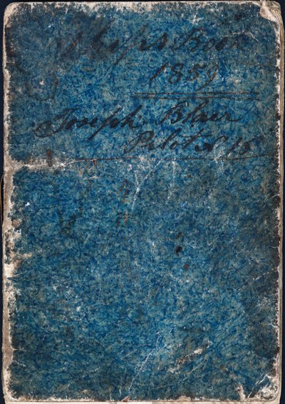 Journal, contenant des détails sur le navire, la date, le capitaine, le pays, la destination, le départ, le poids et le tirant d