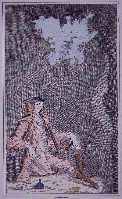 Dick Turpin se cachant dans une grotte, tiré de 