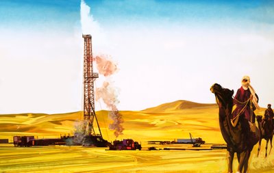 Creuser pour du pétrole dans le désert - English School