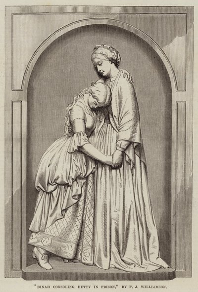 Dinah consolant Hetty en prison, par F J Williamson - English School