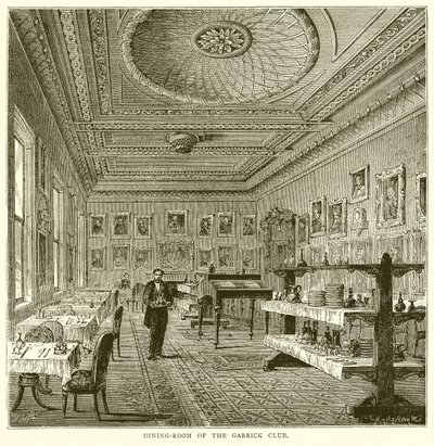 Salle à manger du Garrick Club - English School