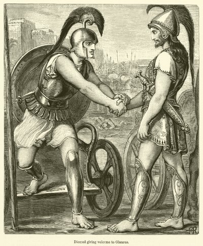 Diomède accueillant Glaucus - English School