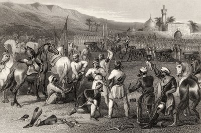 Désarmer le 11e Cavalerie Irrégulière à Berhampore en 1857, de 