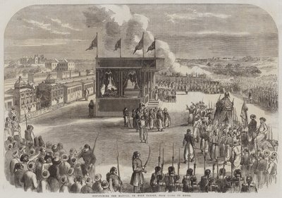 Expédition du Mahmal, ou tapis sacré, du Caire à La Mecque (gravure) - English School