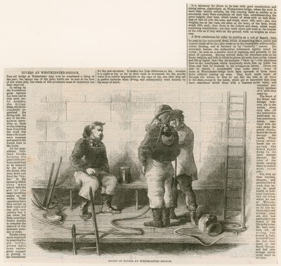 Plongeurs au Pont de Westminster - English School