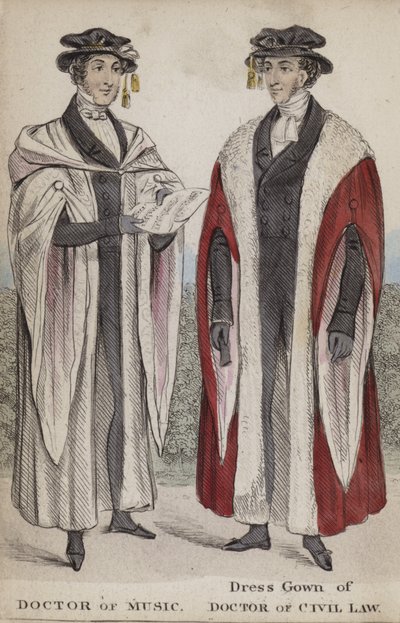 Docteur en Musique, Robe de Cérémonie de Docteur en Droit Civil - English School