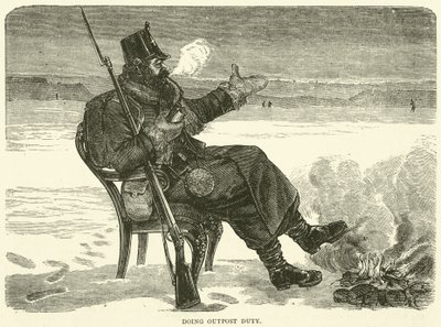 En service de poste avancée, décembre 1870 - English School