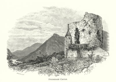 Château de Dolbadarn (gravure) - English School