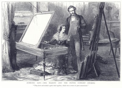 Vie Domestique - Sa Majesté et le Prince Consort - English School
