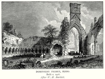 Frère dominicain, Sligo (gravure) - English School