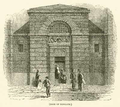 Porte de Newgate (gravure) - English School