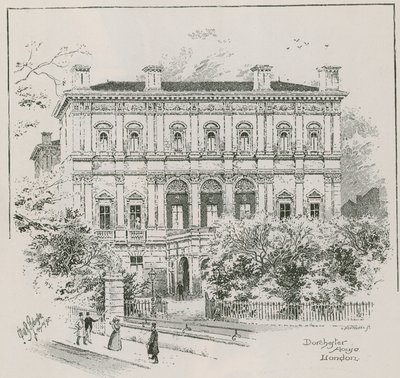 Dorchester House, Park Lane, Londres, résidence du Shahzada Nasrullah Khan - English School