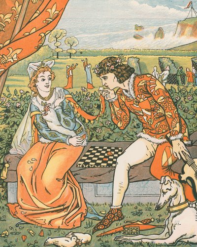 Dorigen et Aurelius dans le jardin. 