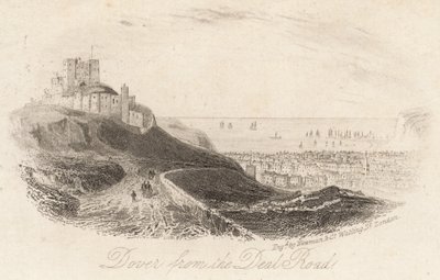 Douvres depuis la route de Deal - English School