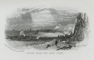 Douvres depuis la falaise Est, Kent - English School