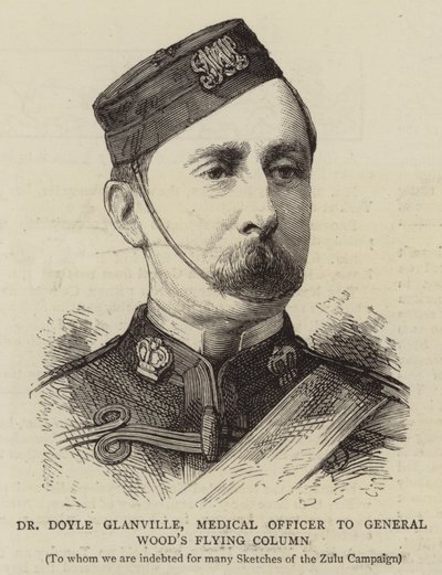 Dr Doyle Glanville, officier médical de la colonne volante du général Wood (gravure) - English School