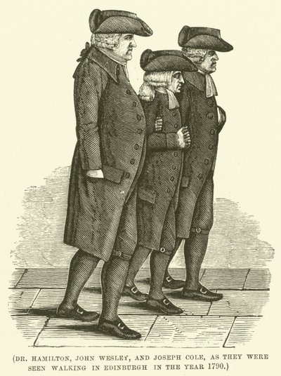 Dr Hamilton, John Wesley et Joseph Cole, lors d