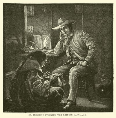 Dr Morrison étudiant la langue chinoise - English School