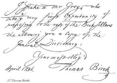 Dr Thomas Birch - English School
