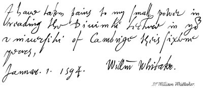 Dr William Whittaker - English School