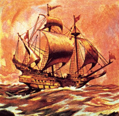 Le Golden Hind de Drake - English School