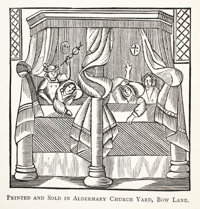 Rêves et grains de beauté, illustration de Chap-books du XVIIIe siècle par John Ashton, pub. 1882 - English School