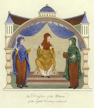 Robes des femmes anglo-saxonnes du 8ème siècle - English School