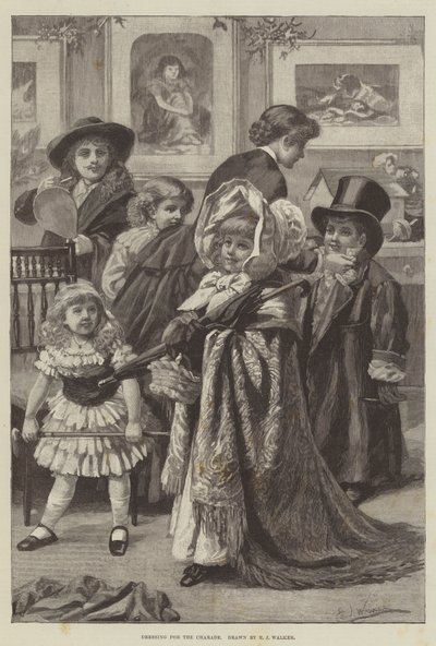 Se préparer pour la charade (gravure) - English School