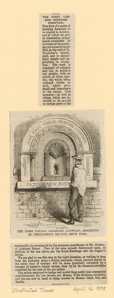 Fontaine à boire, adjacente à l