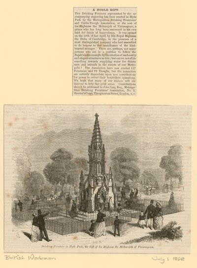 Fontaine à boire à Hyde Park - English School