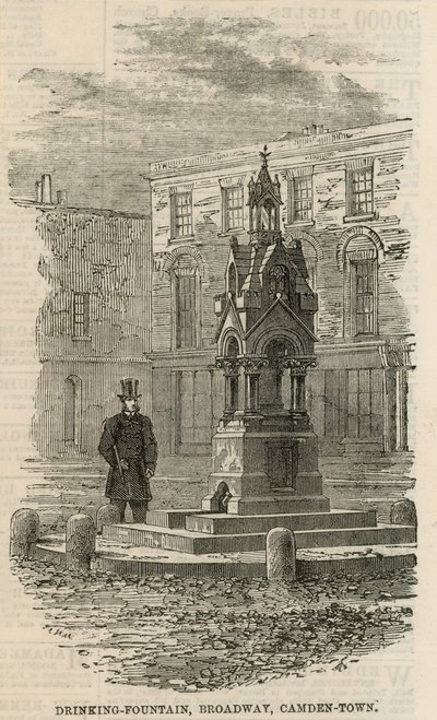 Fontaine à boire sur The Broadway à Camden Town - English School