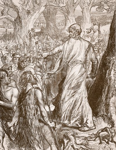 Les druides incitant les Bretons à s