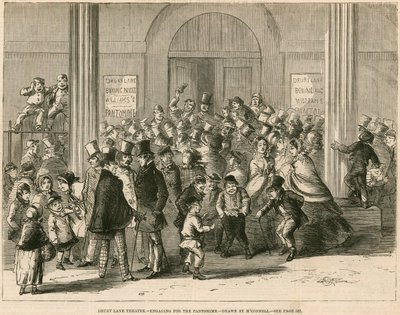 Théâtre de Drury Lane, Londres - engagement pour la pantomime - English School