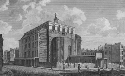 Théâtre de Drury Lane, Westminster, incendié en 1809 - English School