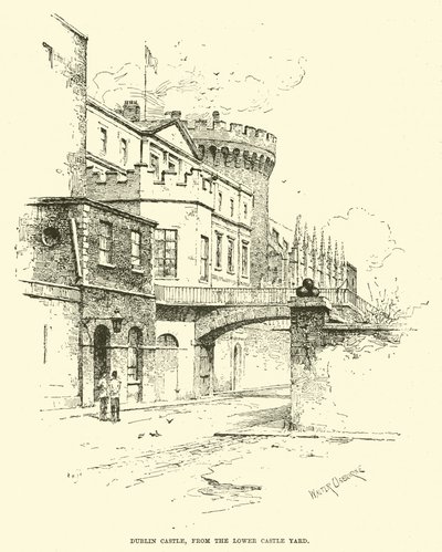 Château de Dublin, depuis la Cour Inférieure du Château - English School