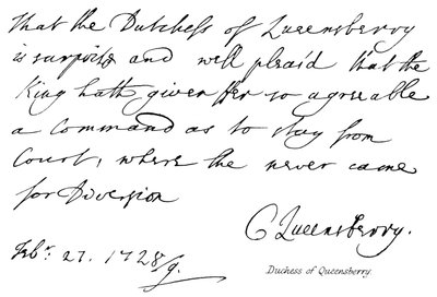 Duchesse de Queensberry - English School